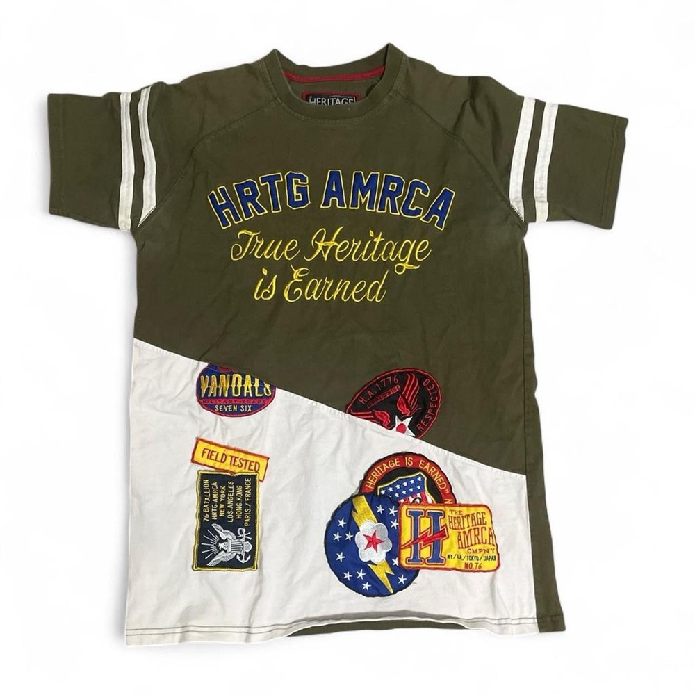 Heritage Olive Green Graphic T-Shirt